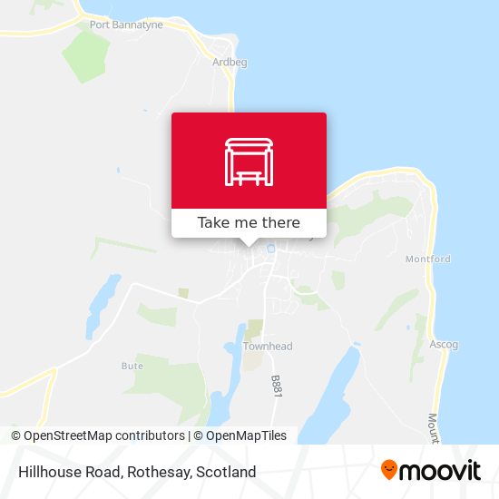 Hillhouse Road, Rothesay map