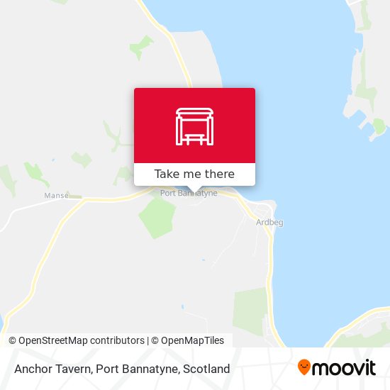 Anchor Tavern, Port Bannatyne map