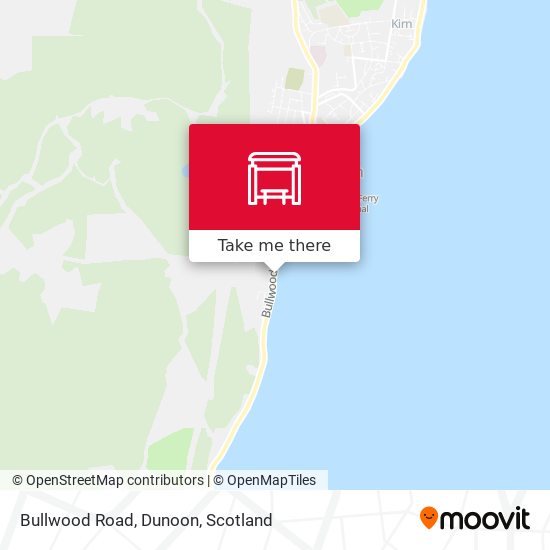 Bullwood Road, Dunoon map