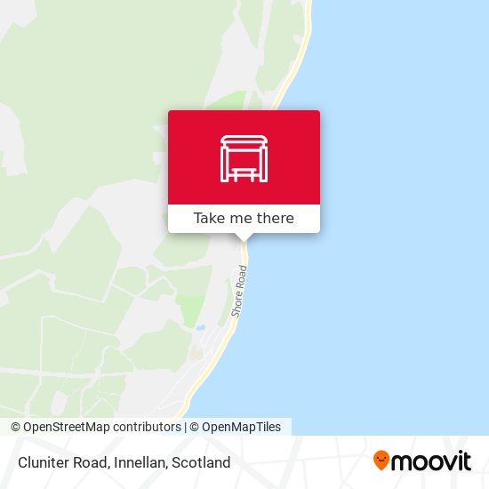 Cluniter Road, Innellan map