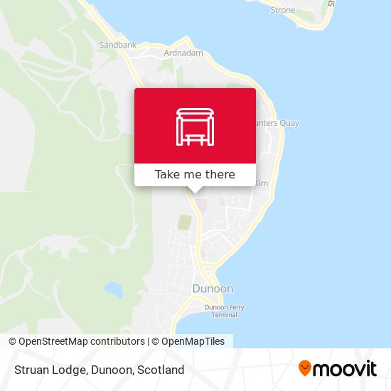 Struan Lodge, Dunoon map
