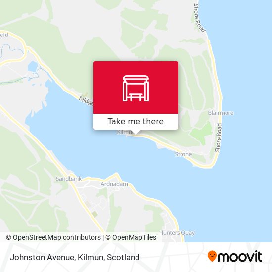 Johnston Avenue, Kilmun map