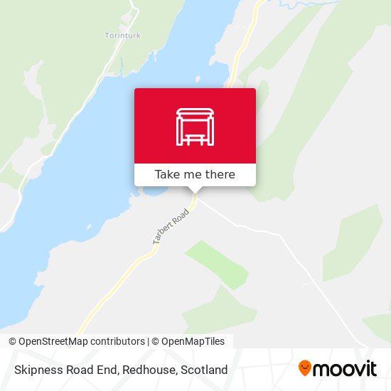 Skipness Road End, Redhouse map