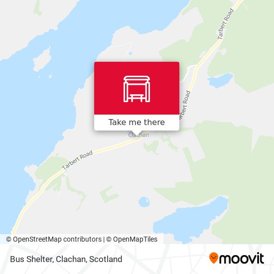 Bus Shelter, Clachan map