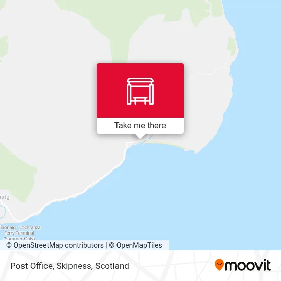 Post Office, Skipness map