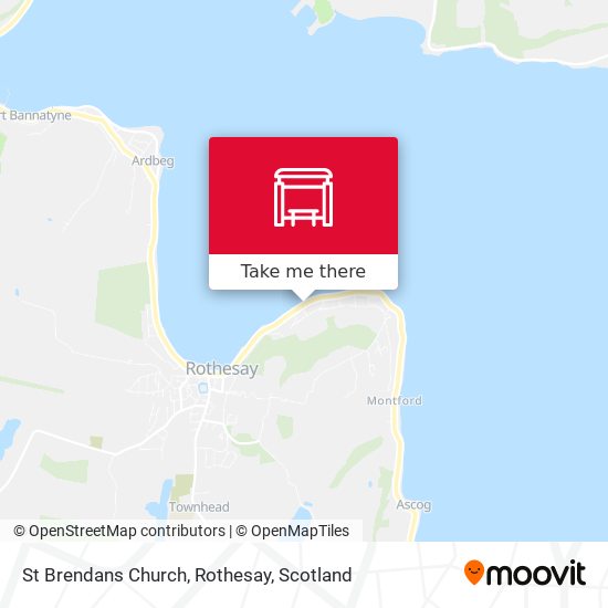 St Brendans Church, Rothesay map