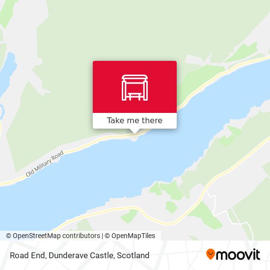 Road End, Dunderave Castle map