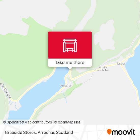 Braeside Stores, Arrochar map