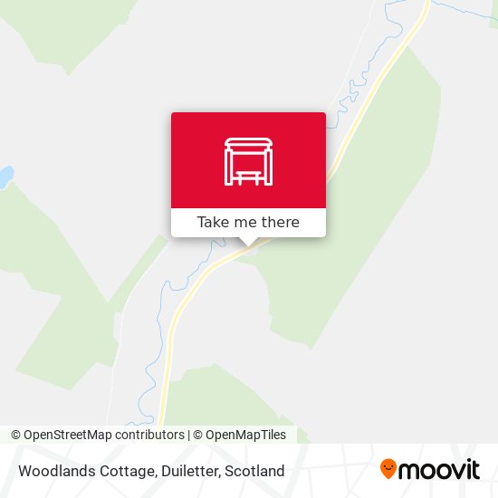 Woodlands Cottage, Duiletter map