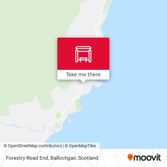 Forestry Road End, Ballochgair map