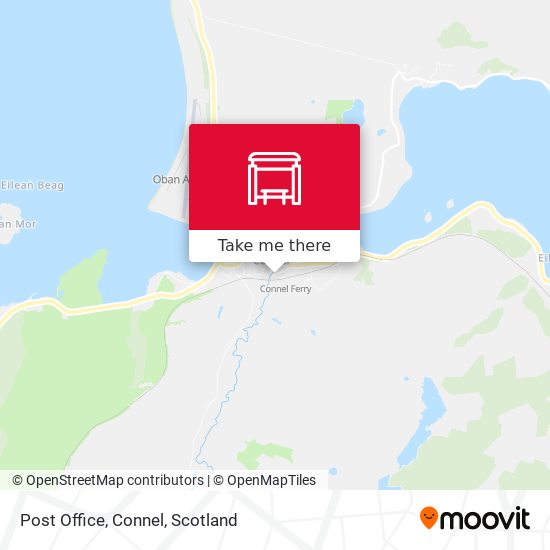 Post Office, Connel map