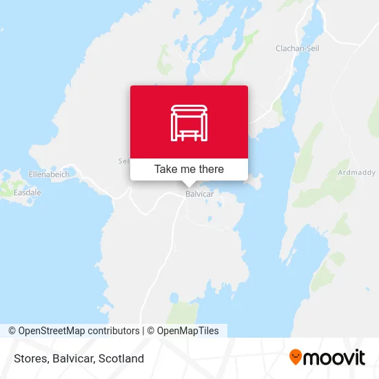 Stores, Balvicar map