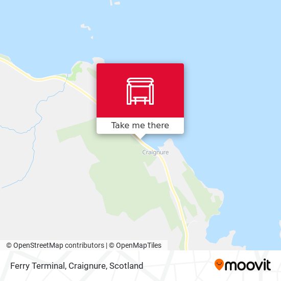 Ferry Terminal, Craignure map