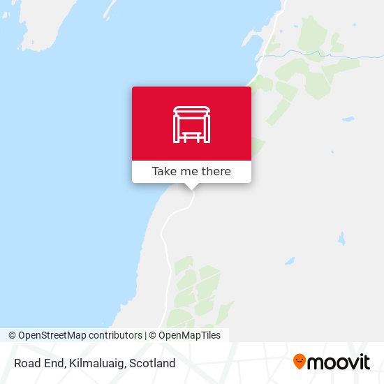 Road End, Kilmaluaig map