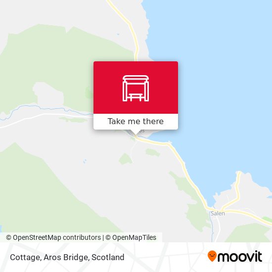 Cottage, Aros Bridge map