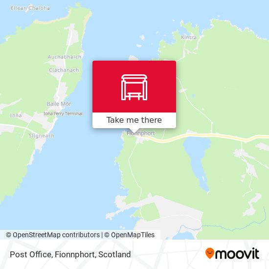 Post Office, Fionnphort map