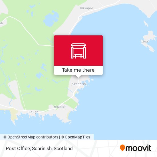 Post Office, Scarinish map