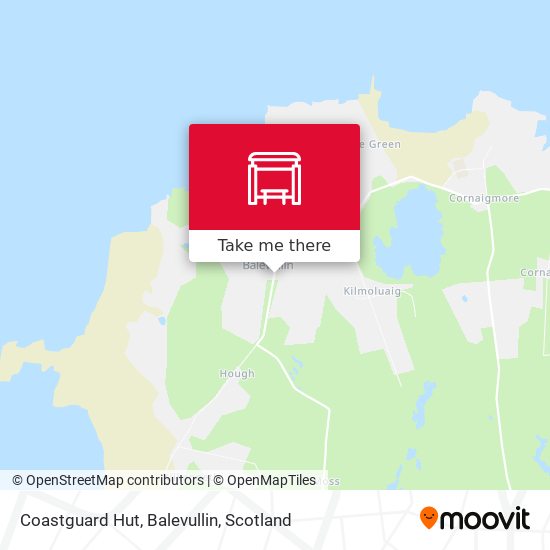 Coastguard Hut, Balevullin map