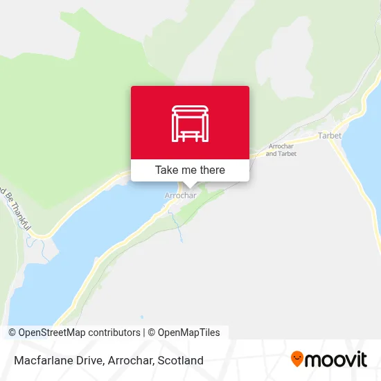 Macfarlane Drive, Arrochar map