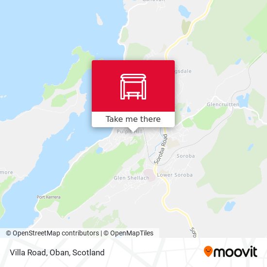 Villa Road, Oban map