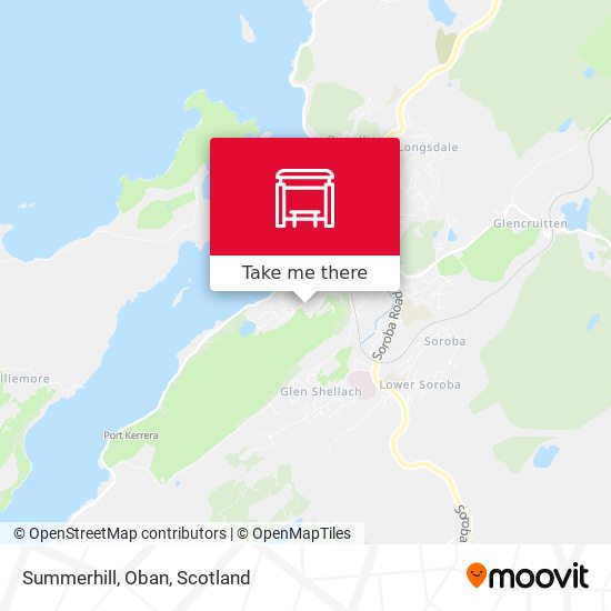 Summerhill, Oban map