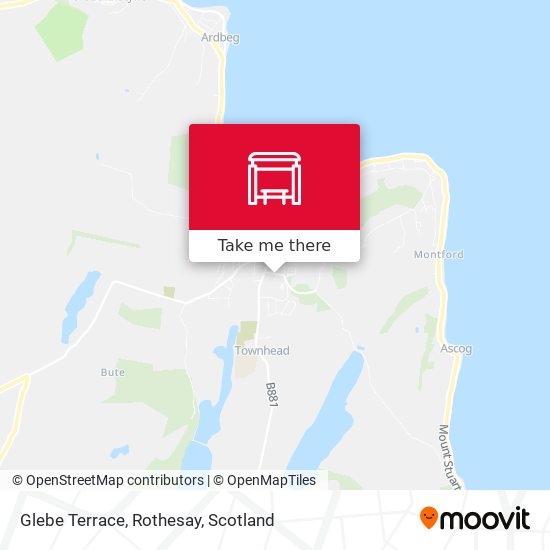 Glebe Terrace, Rothesay map