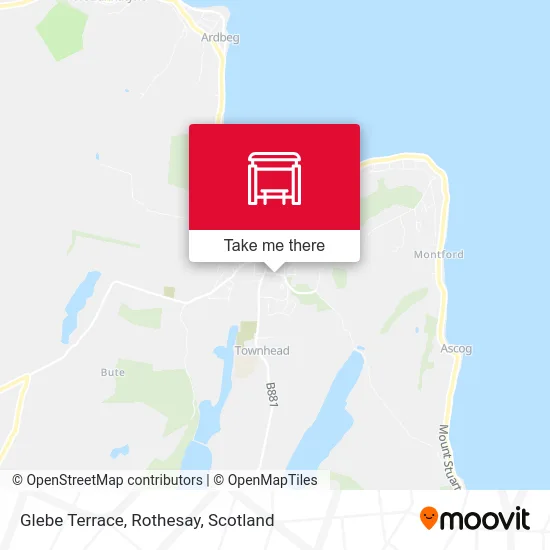 Glebe Terrace, Rothesay map