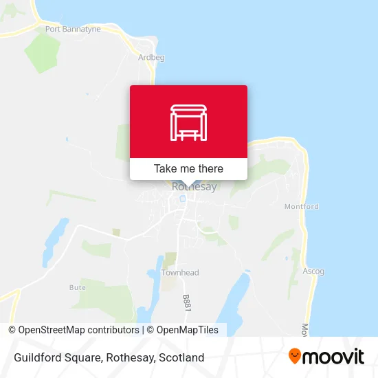 Guildford Square, Rothesay map