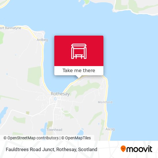 Fauldtrees Road Junct, Rothesay map