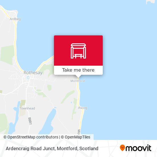 Ardencraig Road Junct, Montford map