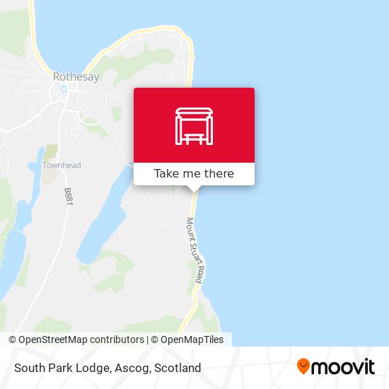 South Park Lodge, Ascog map