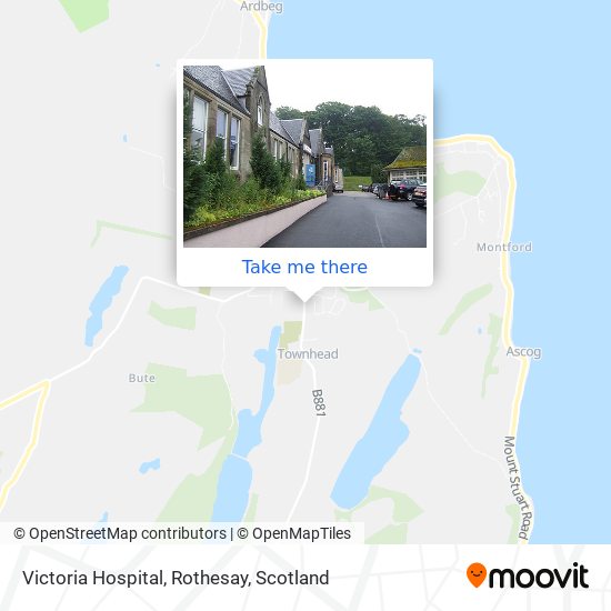 Victoria Hospital, Rothesay map