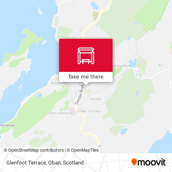 Glenfoot Terrace, Oban map