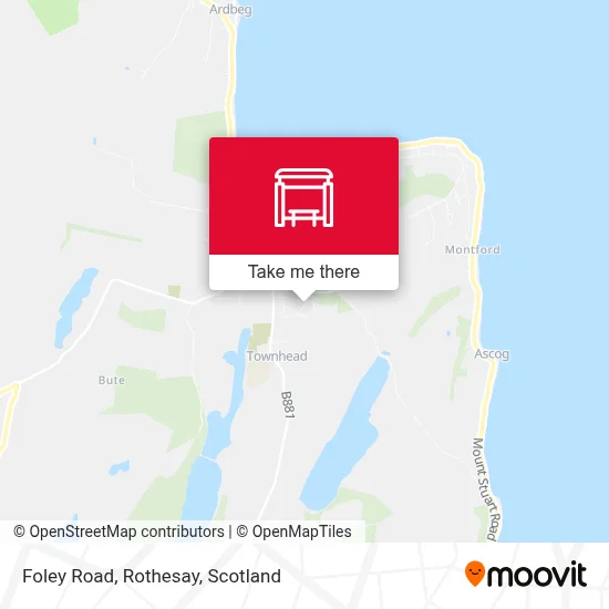 Foley Road, Rothesay map