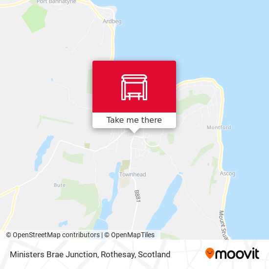 Ministers Brae Junction, Rothesay map
