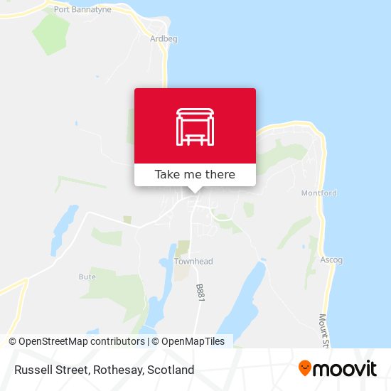Russell Street, Rothesay map