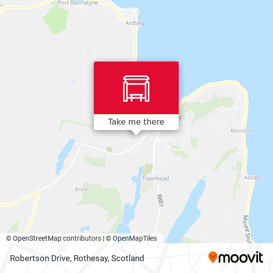 Robertson Drive, Rothesay map