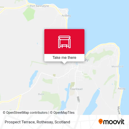 Prospect Terrace, Rothesay map