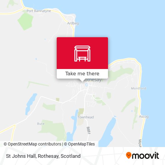 St Johns Hall, Rothesay map