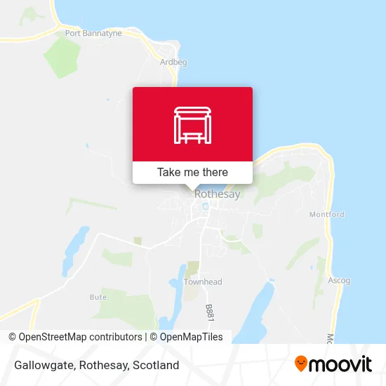 Gallowgate, Rothesay map