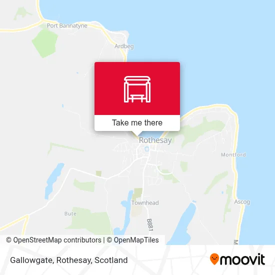 Gallowgate, Rothesay map
