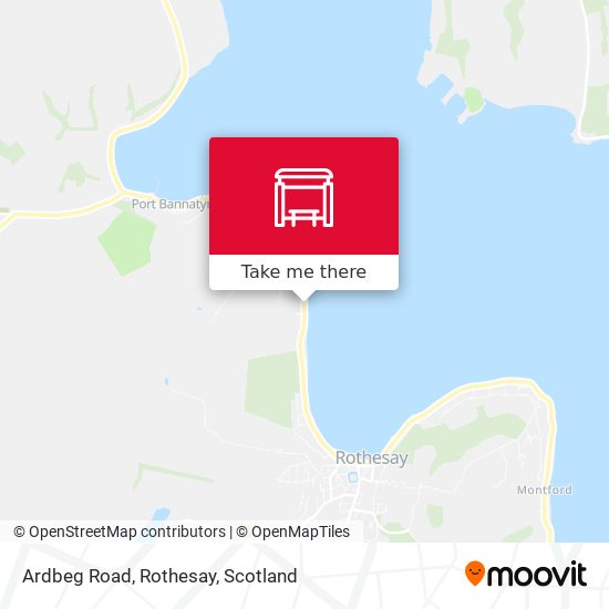 Ardbeg Road, Rothesay map