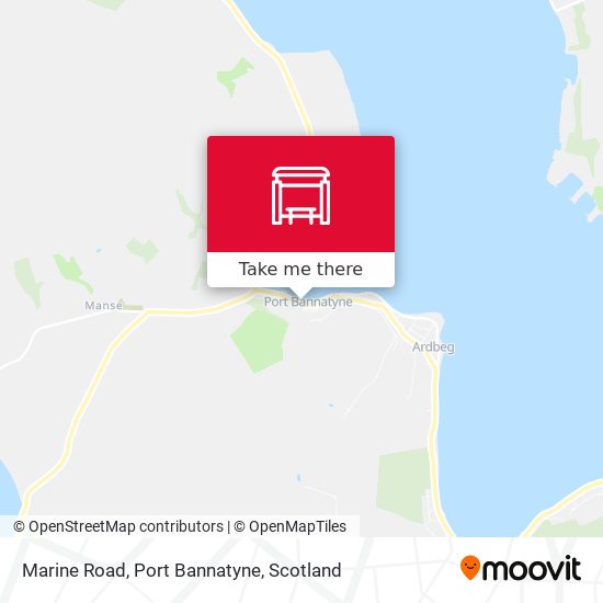 Marine Road, Port Bannatyne map