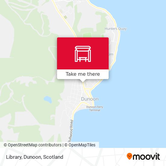 Library, Dunoon map