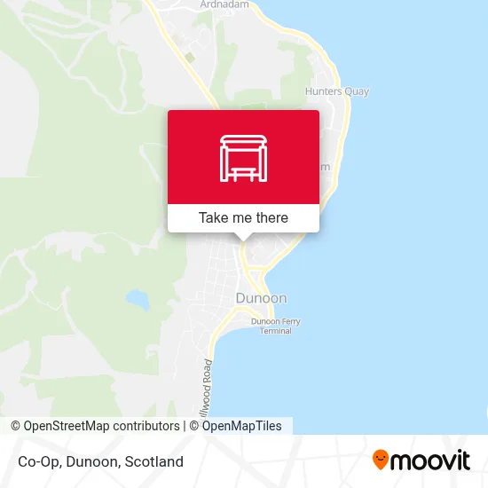 Co-Op, Dunoon map