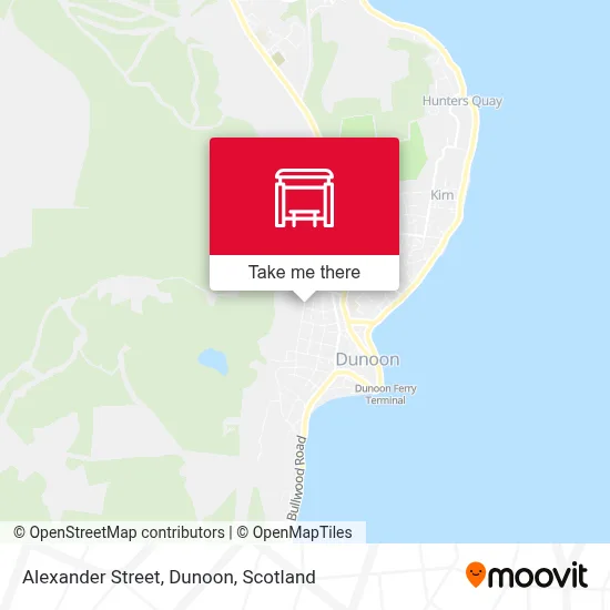 Alexander Street, Dunoon map