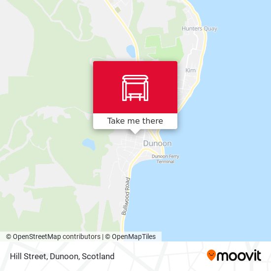 Hill Street, Dunoon map