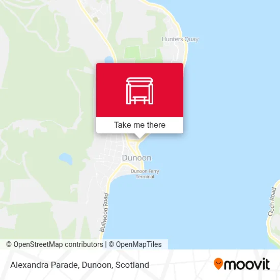 Alexandra Parade, Dunoon map