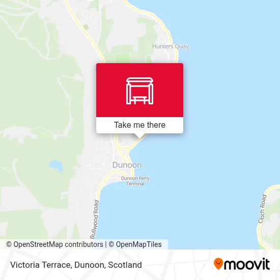 Victoria Terrace, Dunoon map