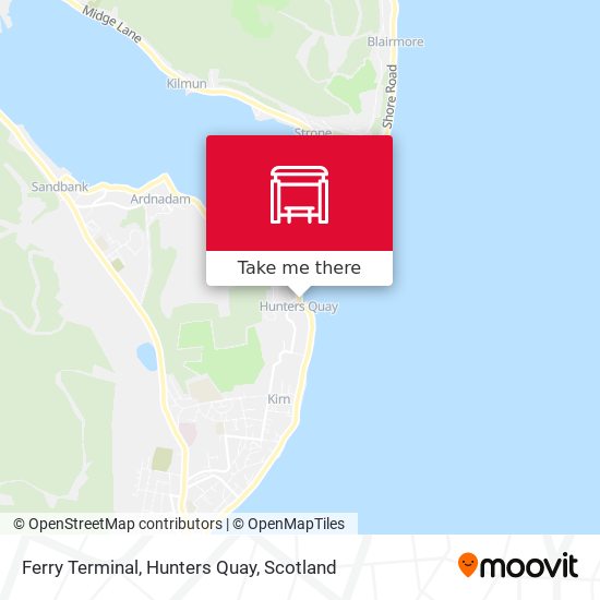 Ferry Terminal, Hunters Quay map